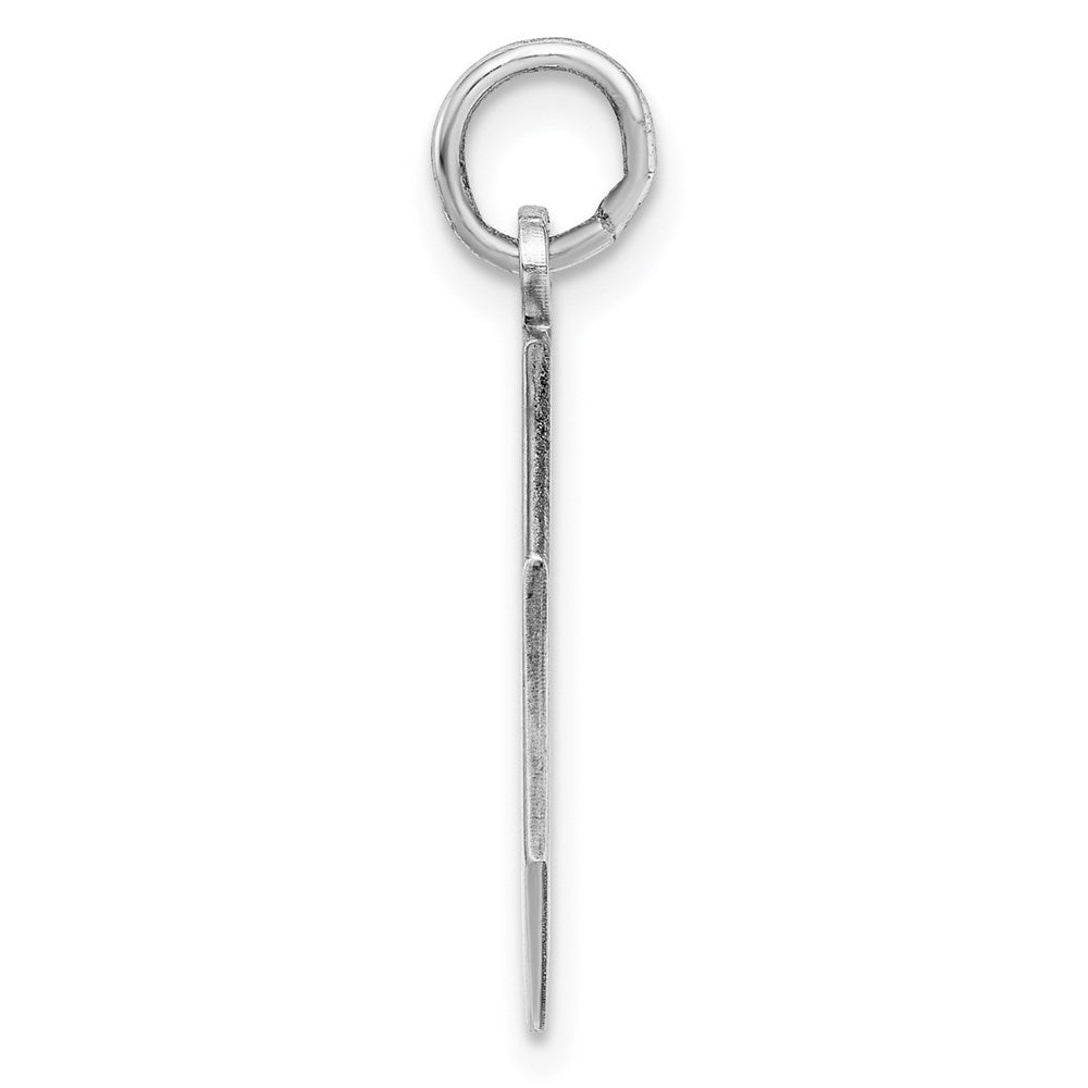925 Sterling Silver Octagon Polished Front Satin Back Disc Engravable Charm Pendant Jewelry Gifts (Length 0.9" Width 0.62")