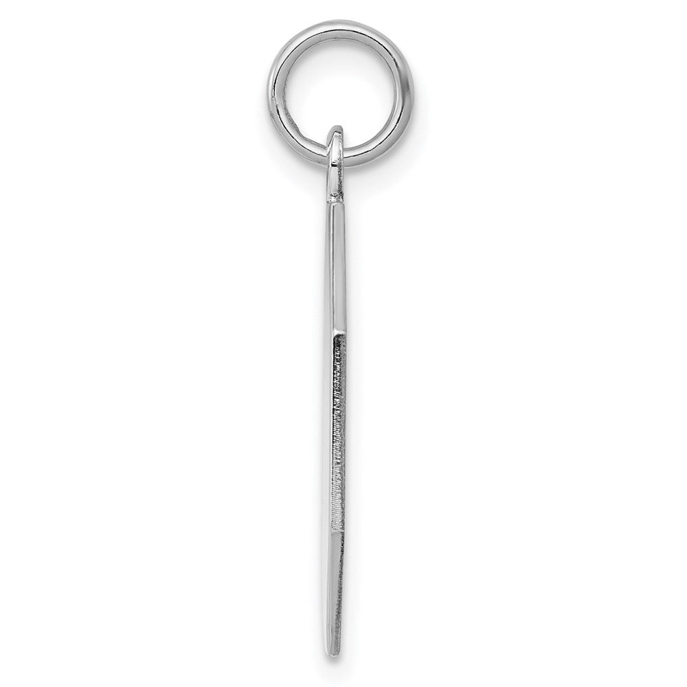 925 Sterling Silver Octagon Polished Front Satin Back Disc Engravable Charm Pendant Jewelry Gifts (Length 0.94" Width 0.74")