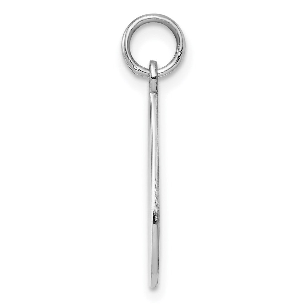 925 Sterling Silver Teardrop Polished Front Satin Back Disc Engravable Charm Pendant Jewelry Gifts (Length 0.98" Width 0.47")