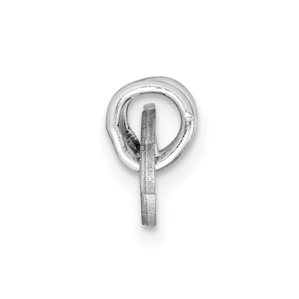 925 Sterling Silver Polished Front Satin Back PlateEngravable Charm Pendant Jewelry Gifts (Length 0.31" Width 1.33")