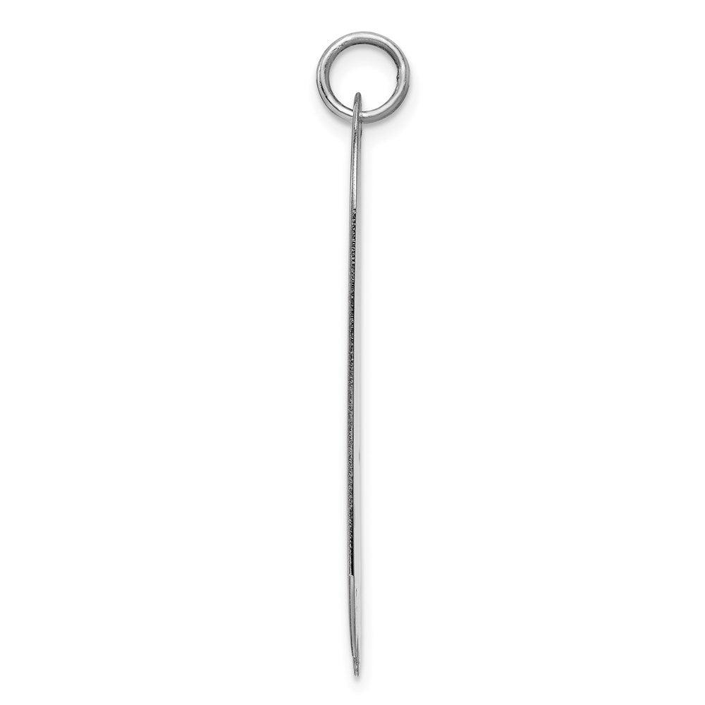 925 Sterling Silver Dog Tag Disc Engravable Charm Pendant Jewelry Gifts (Length 1.72" Width 0.82")