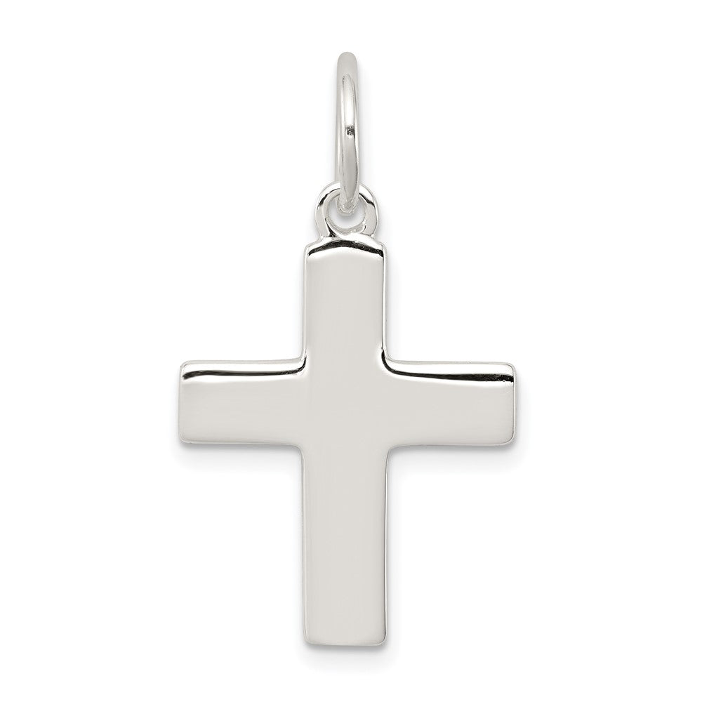 925 Sterling Silver Latin Crucifix CrossEngravable Charm Pendant Jewelry Gifts (Length 1.13" Width 1.05")