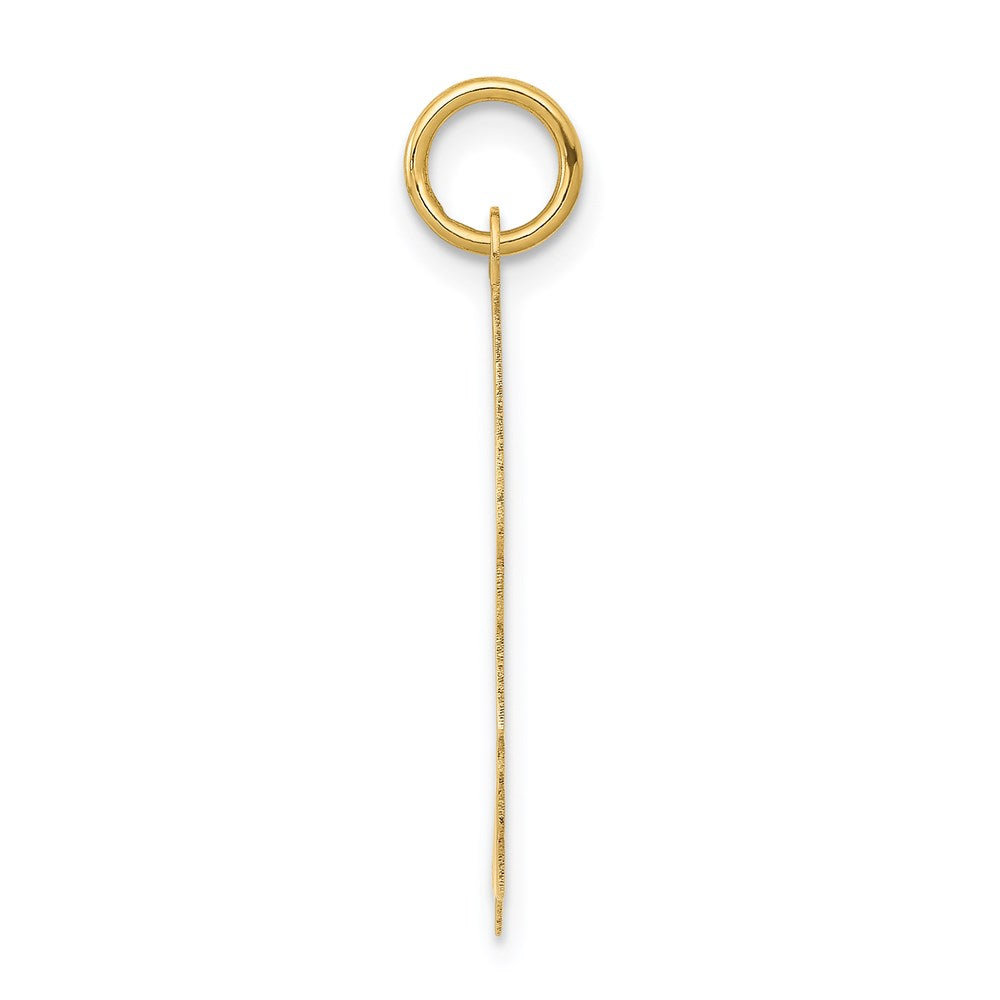 14k Yellow Gold .013 Depth Boy HeadEngravable Charm Pendant Jewelry Gifts (Length 1.05" Width 0.66")