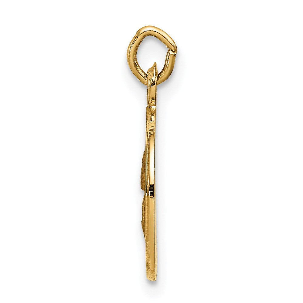 14k Yellow Gold Saint Paul Medal Engravable Charm Pendant Jewelry Gifts (Length 0.74" Width 0.47")