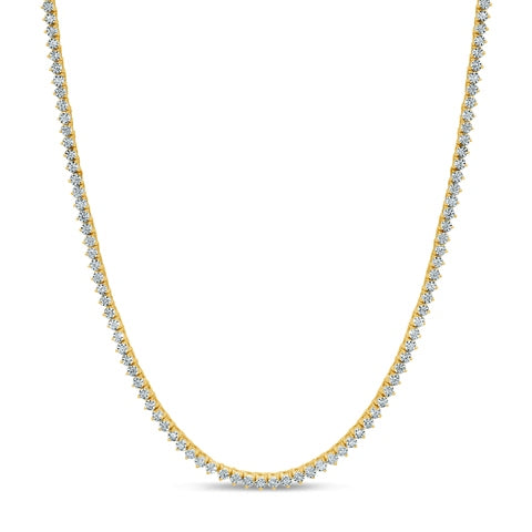 10K Yellow Gold 2.54-2.64 Cttw Diamond Necklace "26Inch"