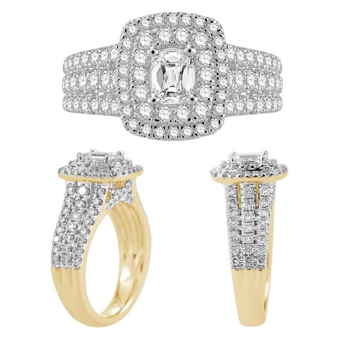 14K Yellow Gold 1.73- 1.77  Cttw Diamond Ladies Ring