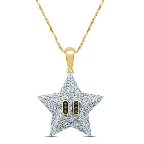 10K Yellow Gold 0.48-0.53 Cttw Diamond Assorted "Star" Charm