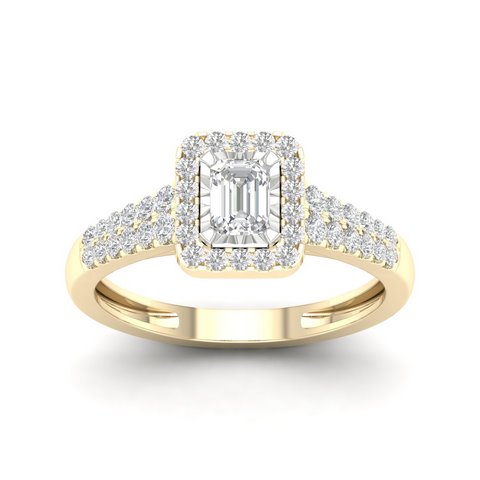 14K Yellow Gold 0.50 Cttw Diamond Ladies Ring