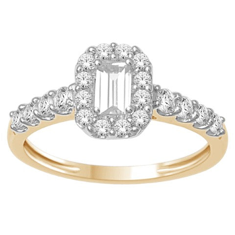 14K Yellow Or White Gold 0.75 Cttw Diamond Ladies Ring