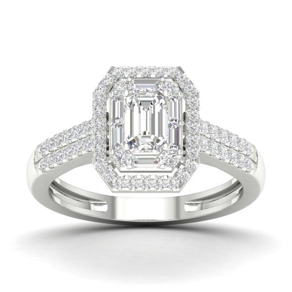14K White Gold 0.66 Cttw Diamond Ladies Ring