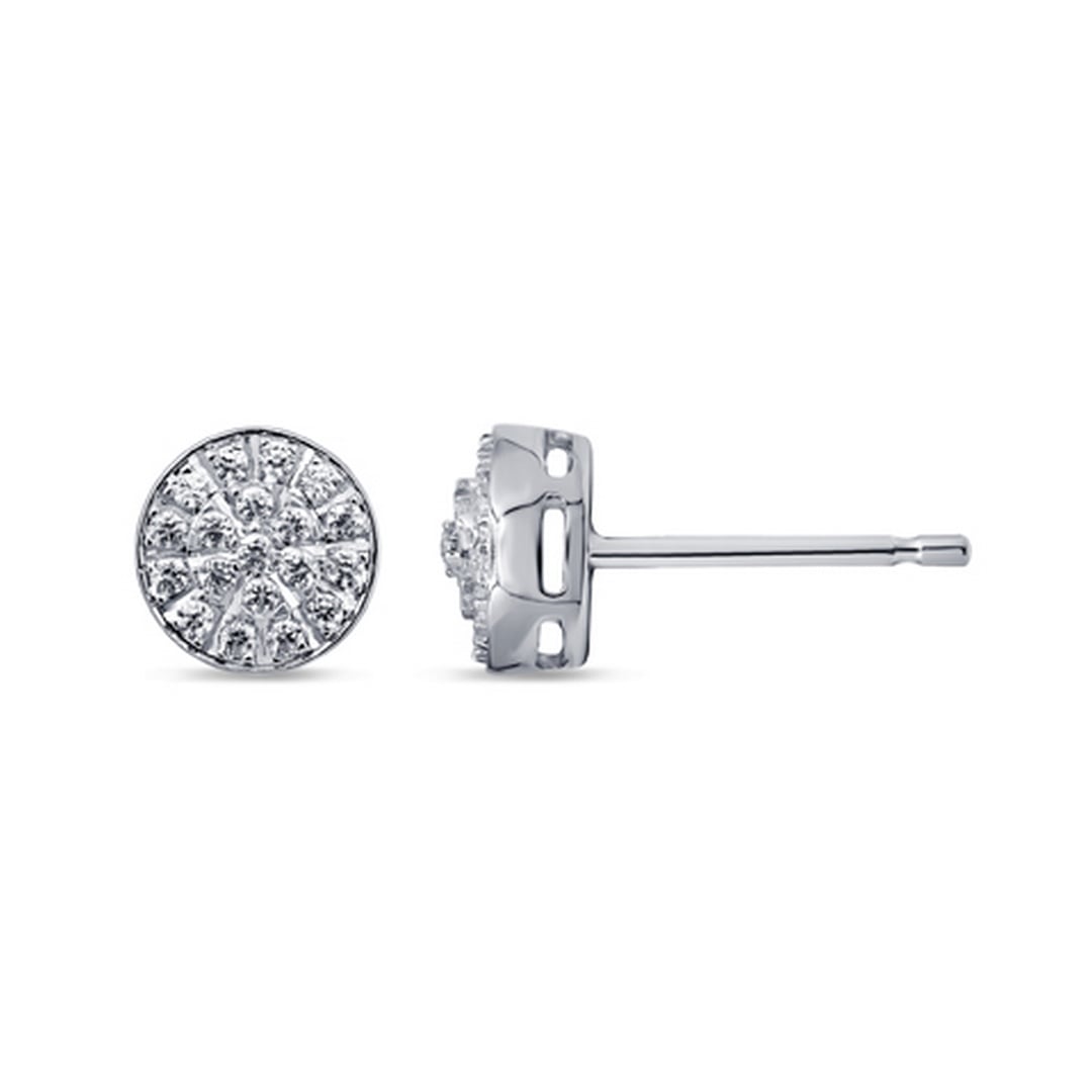 10K White Gold 0.19-0.20 Cttw Diamond Earring
