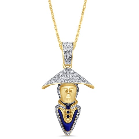 10K Yellow Gold 0.74-0.80 Cttw Diamond Charm