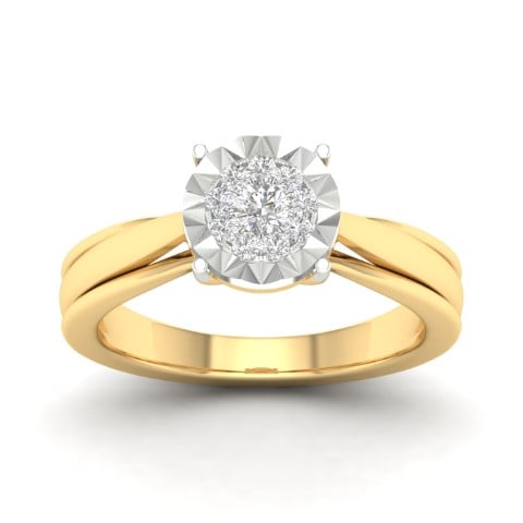 10K Yellow Or White Gold 0.20 Cttw Diamond Ladies Ring
