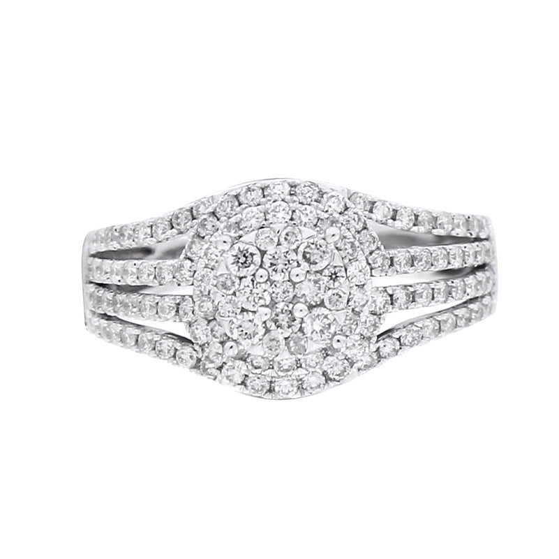 14K Yellow Or White Gold 0.82-0.84 Cttw Diamond Ladies Ring