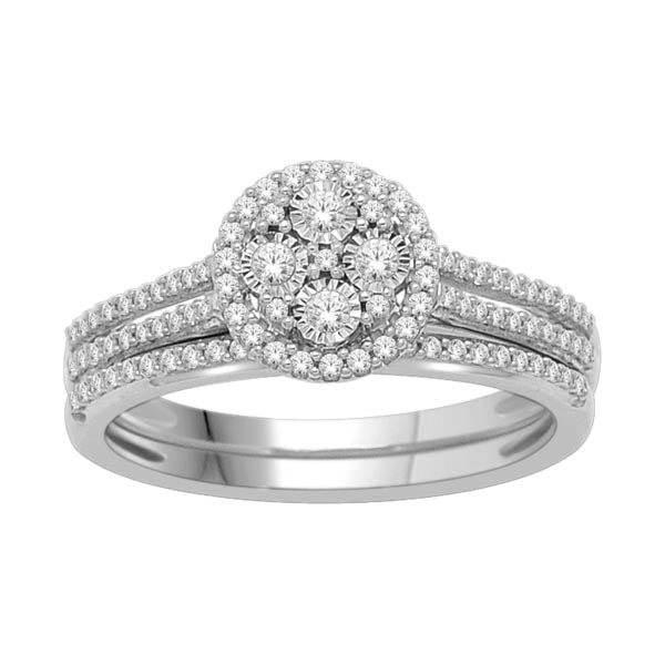 10K White Gold 0.33 Cttw Diamond Ladies Ring