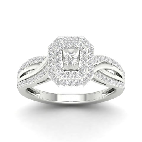 10K White Gold 0.40 Cttw Diamond Ladies Ring