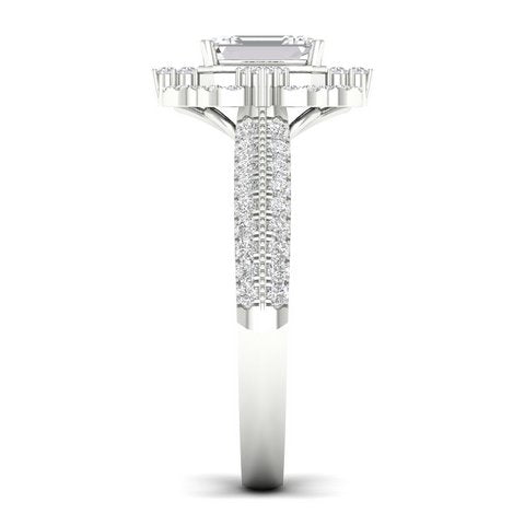 14K  Yellow Or White Gold 0.88 Cttw Diamond Ladies Ring