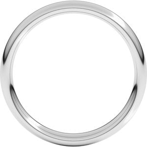 18K Yellow Or White Or Rose Gold Comfort-Fit European-Style Band