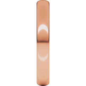 18K Yellow Or White Or Rose Gold Comfort-Fit European-Style Band
