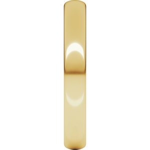 18K Yellow Or White Or Rose Gold Comfort-Fit European-Style Band