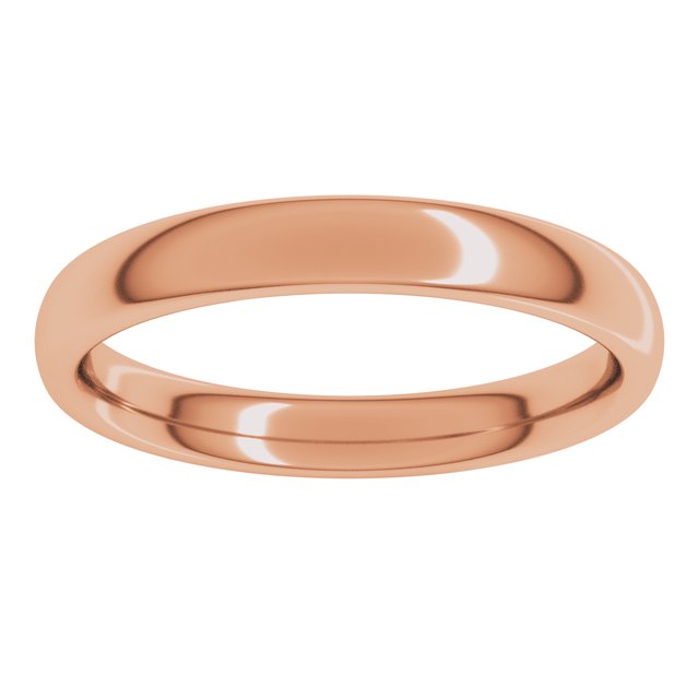 14K Yellow Or White Or Rose Gold Comfort-Fit Standard Weight European-Style Band
