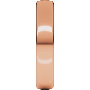18K Yellow Or White Or Rose Gold Comfort-Fit European-Style Band
