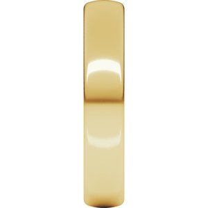 18K Yellow Or White Or Rose Gold Comfort-Fit European-Style Band