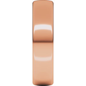 18K Yellow Or White Or Rose Gold Comfort-Fit European-Style Band