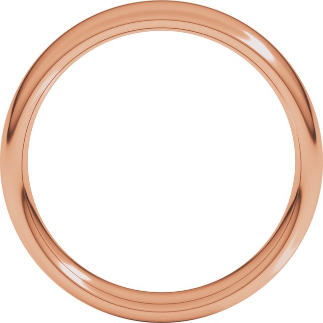 14K Yellow Or White Or Rose Gold Comfort-Fit Standard Weight European-Style Band