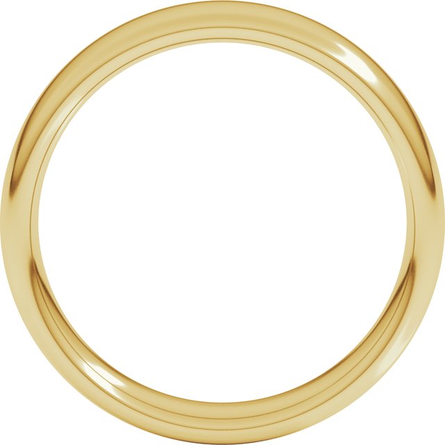 18K Yellow Or White Or Rose Gold Comfort-Fit Standard Weight European-Style Band