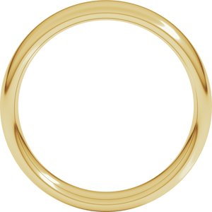 18K Yellow Or White Or Rose Gold Comfort-Fit European-Style Band
