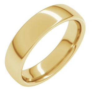18K Yellow Or White Or Rose Gold Comfort-Fit European-Style Band