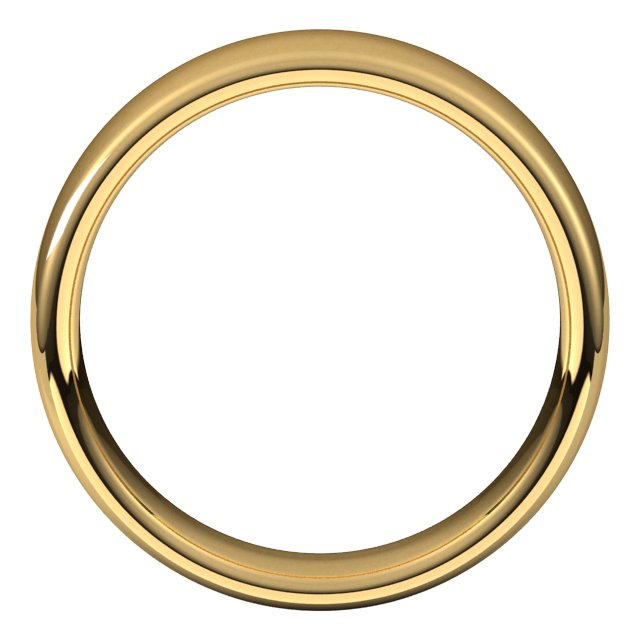18K Yellow Or White Or Rose Gold Comfort-Fit Standard Weight European-Style Band