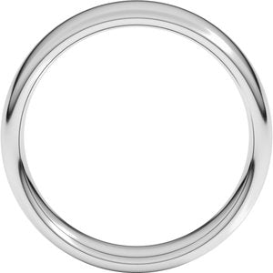 18K Yellow Or White Or Rose Gold Comfort-Fit European-Style Band