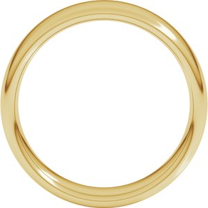 18K Yellow Or White Or Rose Gold Comfort-Fit European-Style Band
