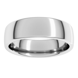 18K Yellow Or White Or Rose Gold Comfort-Fit European-Style Band
