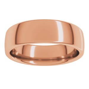18K Yellow Or White Or Rose Gold Comfort-Fit European-Style Band