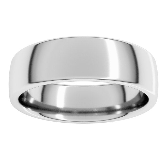 18K Yellow Or White Or Rose Gold Comfort-Fit Standard Weight European-Style Band