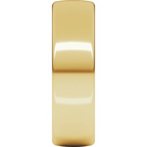 18K Yellow Or White Or Rose Gold Comfort-Fit European-Style Band