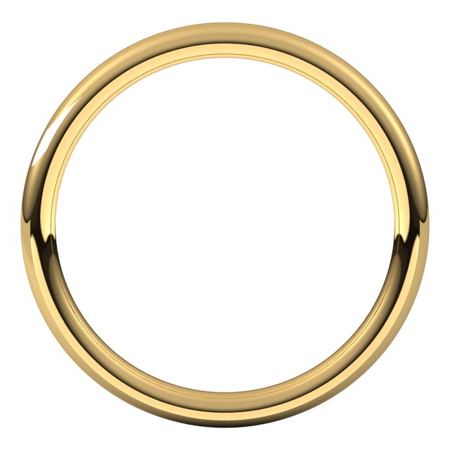 18K Yellow Or White Or Rose Gold Comfort-Fit Standard Weight European-Style Band