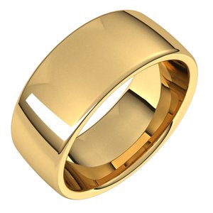 18K Yellow Or White Or Rose Gold Comfort-Fit European-Style Band