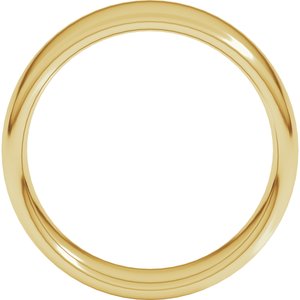 18K Yellow Or White Or Rose Gold Comfort-Fit European-Style Band