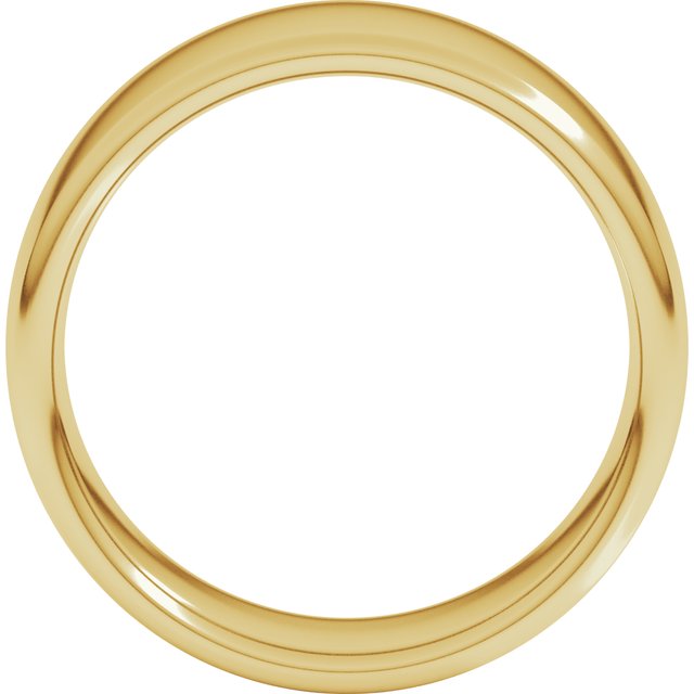 14K Yellow Or White Or Rose Gold Comfort-Fit Standard Weight European-Style Band