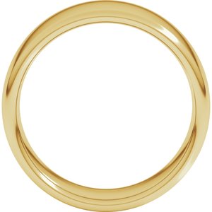 18K Yellow Or White Or Rose Gold Comfort-Fit European-Style Band