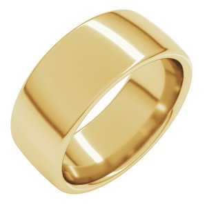 18K Yellow Gold 8 mm Comfort-Fit Standard Weight European-Style Band