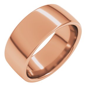 18K Yellow Or White Or Rose Gold Comfort-Fit European-Style Band