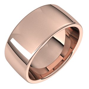 18K Yellow Or White Or Rose Gold Comfort-Fit European-Style Band