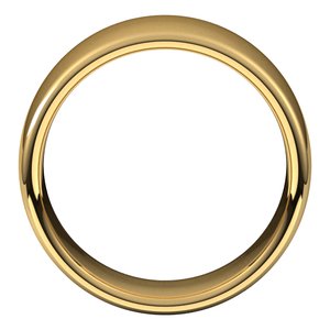 18K Yellow Or White Or Rose Gold Comfort-Fit European-Style Band