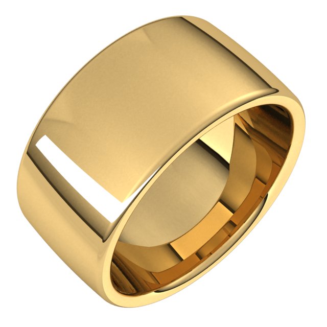 14K Yellow Or White Or Rose Gold Comfort-Fit Standard Weight European-Style Band