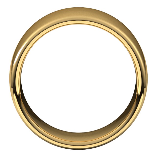 14K Yellow Or White Or Rose Gold Comfort-Fit Standard Weight European-Style Band